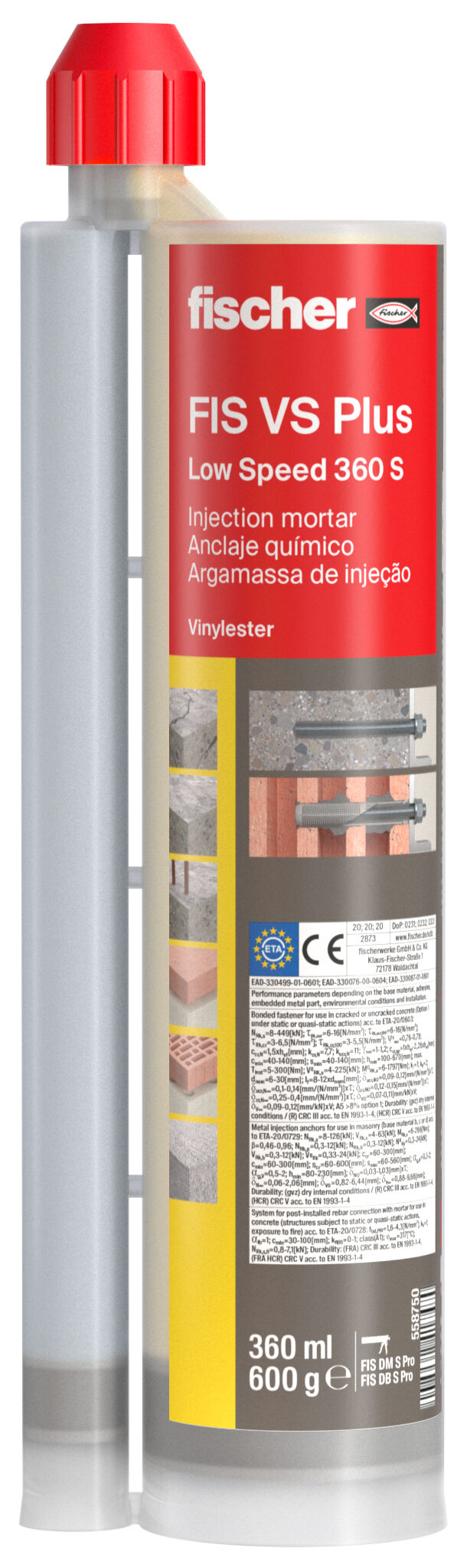 fischer Injection mortar FIS VS Plus 360 S